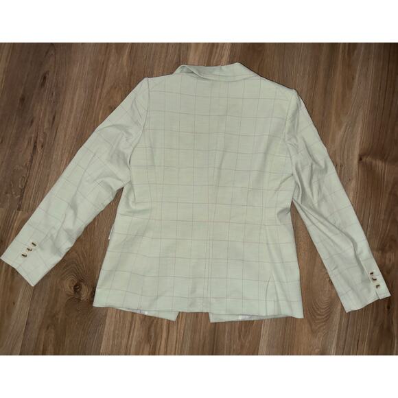DKNY Women’s double breasted blazer in mint green - size 14 - Picture 3 of 11